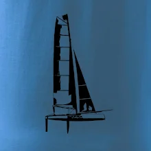 Katamarán z boku Katamarán z boku