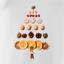 Vianočný stromček zo sušených plodov