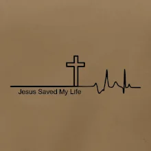 Jesus Saved My Life kríž ekg