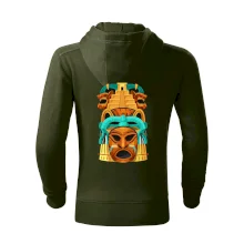 Mayová maska s pyramídou Mayová maska s pyramídou