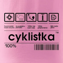 Čiarový kód - cyklistka