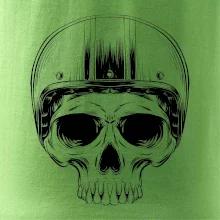 Motorkár lebka s guľatou hlavou