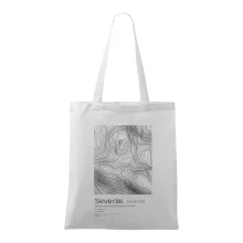 Severák - vrstevnice v obdĺžniku