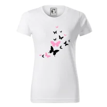 Motýle ružovo čierni