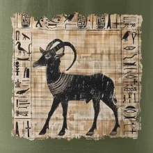 Egyptské hieroglyfy koza