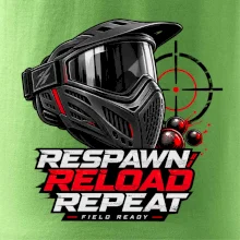 Paintballová maska – Respawn, Reload, Repeat