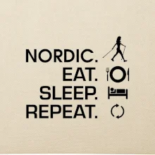 Nordic walking eat sleep