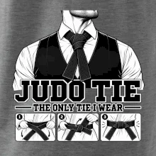 Judo tie jediná kravata