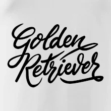 Golden retriever - nápis okrasný