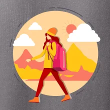 Farebný párový motív na hory