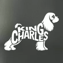 Kavalier king Charles španiel nápis v tele