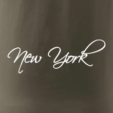New York nápis písacím