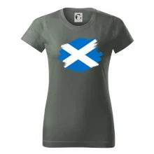 Škótska vlajka kreslená štetcom