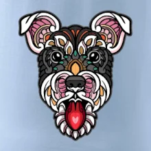 Knírač hlava barevná