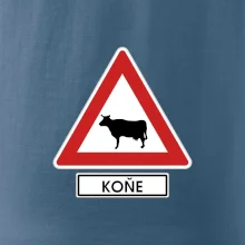 Dopravní značka - Pozor koně / kráva Dopravní značka - Pozor koně / kráva