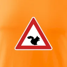 Dopravná značka - Pozor veverička