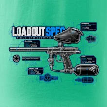 Technický výkres výstroja pre paintball