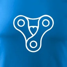 Cyklo srdce reťaz trojuholník