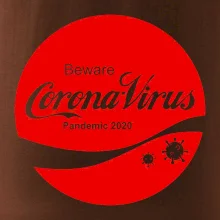 Corona virus pandemic logo