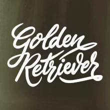 Golden retriever - nápis okrasný