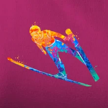 Skokan na lyžiach splash