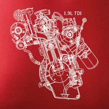 Motor Škoda/ VW 1.9L  TDI z boku