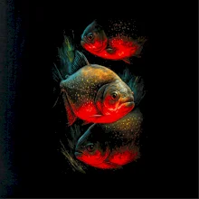 Obrázok červená Piraňa