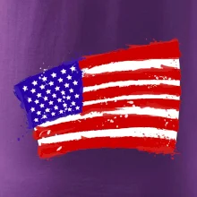 Americká vlajka ohnutá