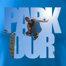 Parkour nápis nebo