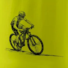MTB kreslený cyklista