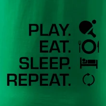 Stolný tenis - eat sleep