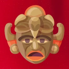 Mayové maska černoch