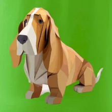 Baset zlepený z papiera