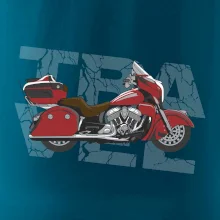 Cestovná motorka Amerika červená