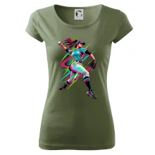 Baseballová nadhazovačka neonový pop art