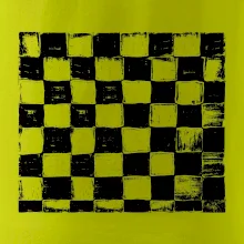 Šachovnica čierna kreslená