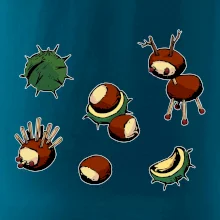 Gaštanové zvieratká - obdĺžnik