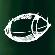 Americký futbal lopta skica