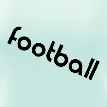 FOOTBALL nápis šikmo FOOTBALL nápis šikmo