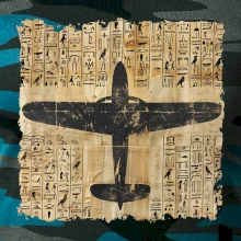 Egyptské hieroglyfy lietadlo