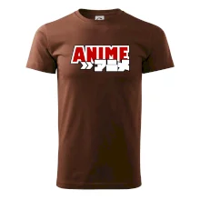 Anime nápis červený