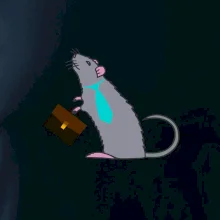 Krysa kancelářská barevná (Moňas)