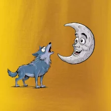 Parové tričko - Vlk a mesiac