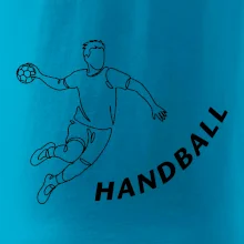 Handball nápis šikmo