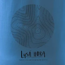 Lysá hora - vrstevnice v kruhu