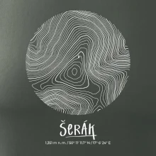 Šerák - vrstevnice v kruhu