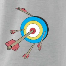 Šípy vo farebnom terči Šípy vo farebnom terči