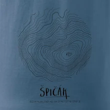 Špičák - vrstevnice v kruhu