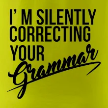 Correcting grammar