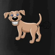 Prdiace pes kreslený (Hana-creative)